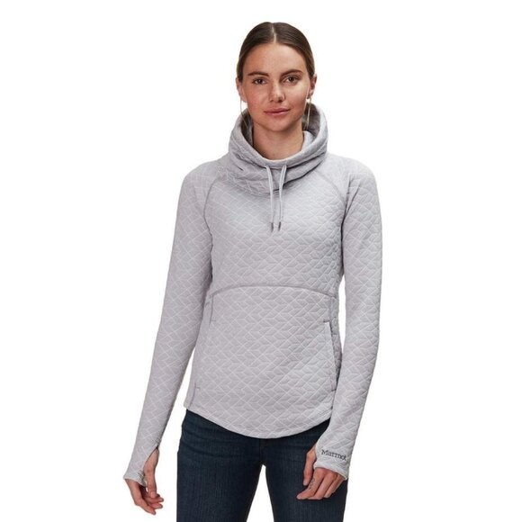 Marmot |‎ Annie Pullover Turtleneck Sweatshirt Layer in Grey Small - Picture 1 of 6